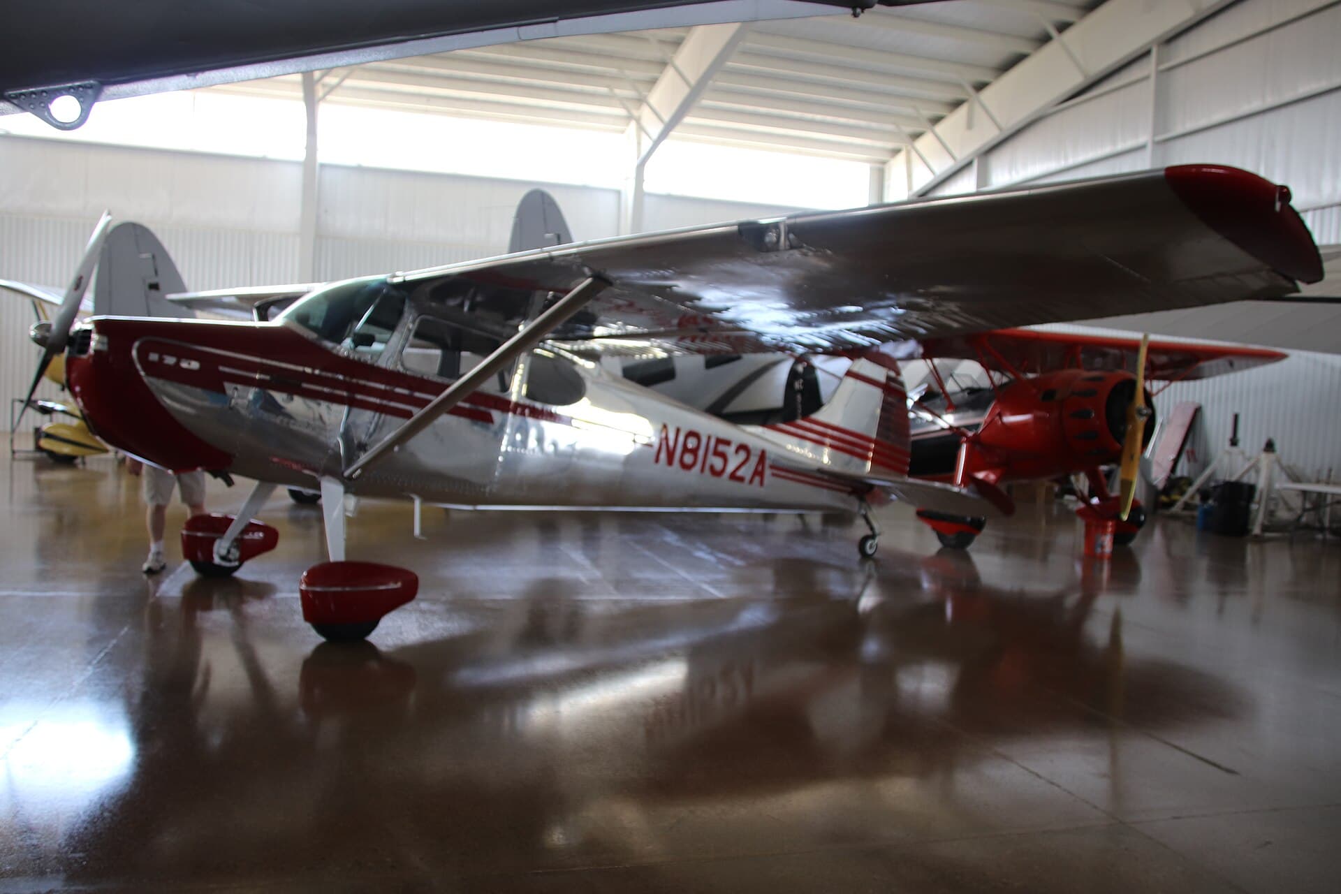 A Cessna 170B: the tailwheel four-seater from which the 172 was derived