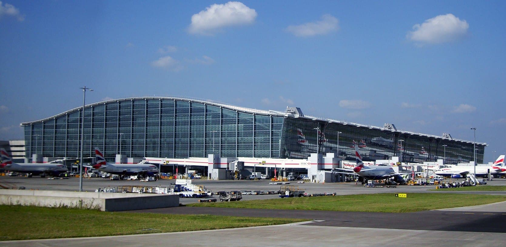 Heathrow Terminal 5 in September 2008, six months after it opened as British Airways' own terminal.