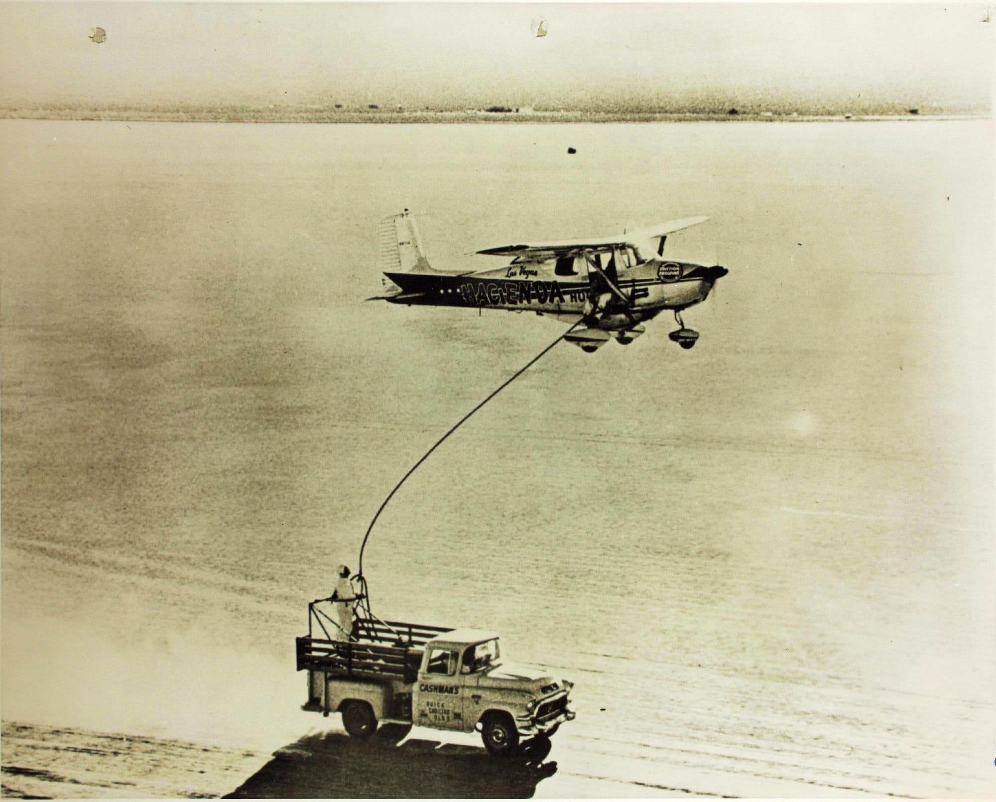 The Timm and Cook Cessna 172 during its endurance flight of 4 December 1958 to 7 February 1959