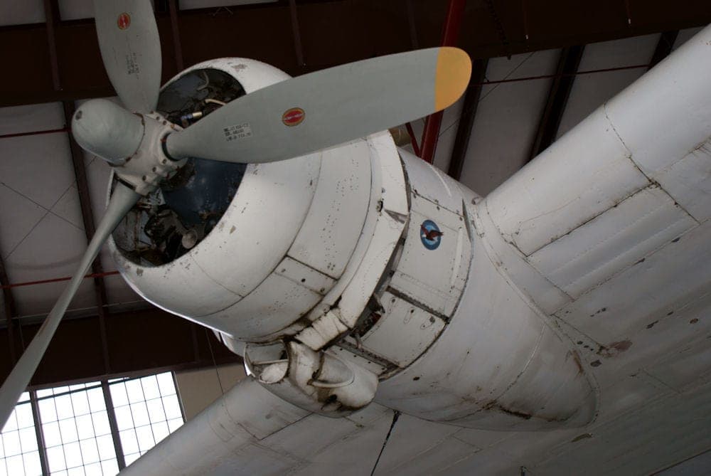 A Twin Wasp of a Short Sunderland Mk V, the mark in which the American engine replaced the Bristol Pegasus