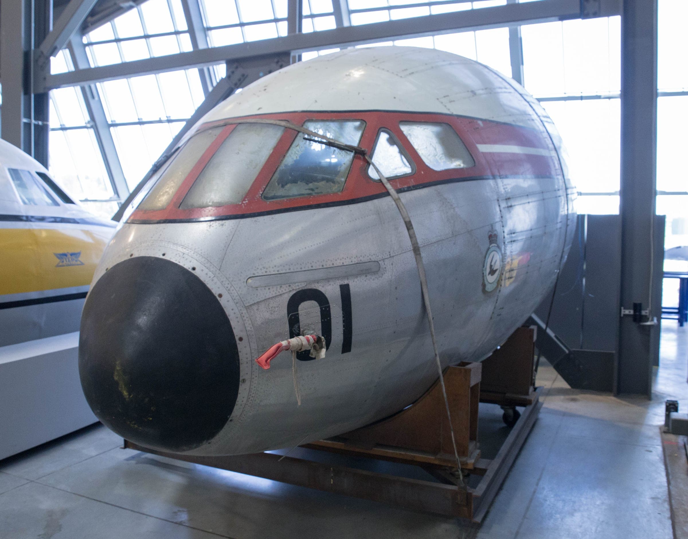 La section avant conservée d'un de Havilland Comet 1A aux marques de l'Aviation royale canadienne