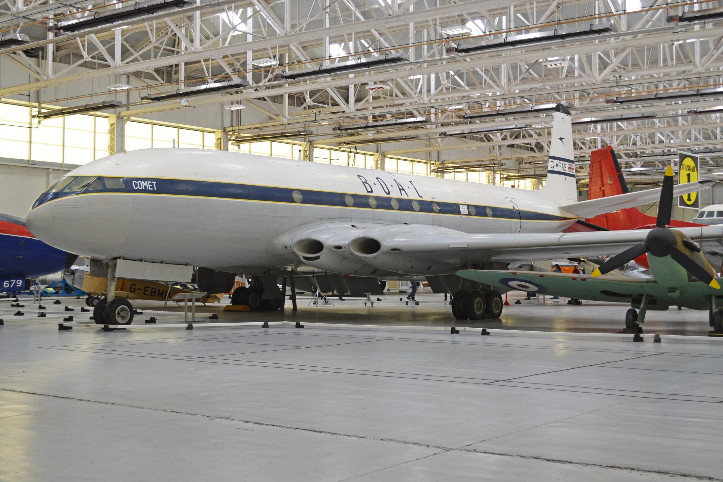 Le Comet 1XB G-APAS aux couleurs de la BOAC au Royal Air Force Museum de Cosford