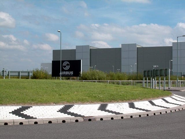 L'usine de voilures Airbus de Broughton, au nord du pays de Galles, où sont construites les ailes de tous les avions de ligne Airbus