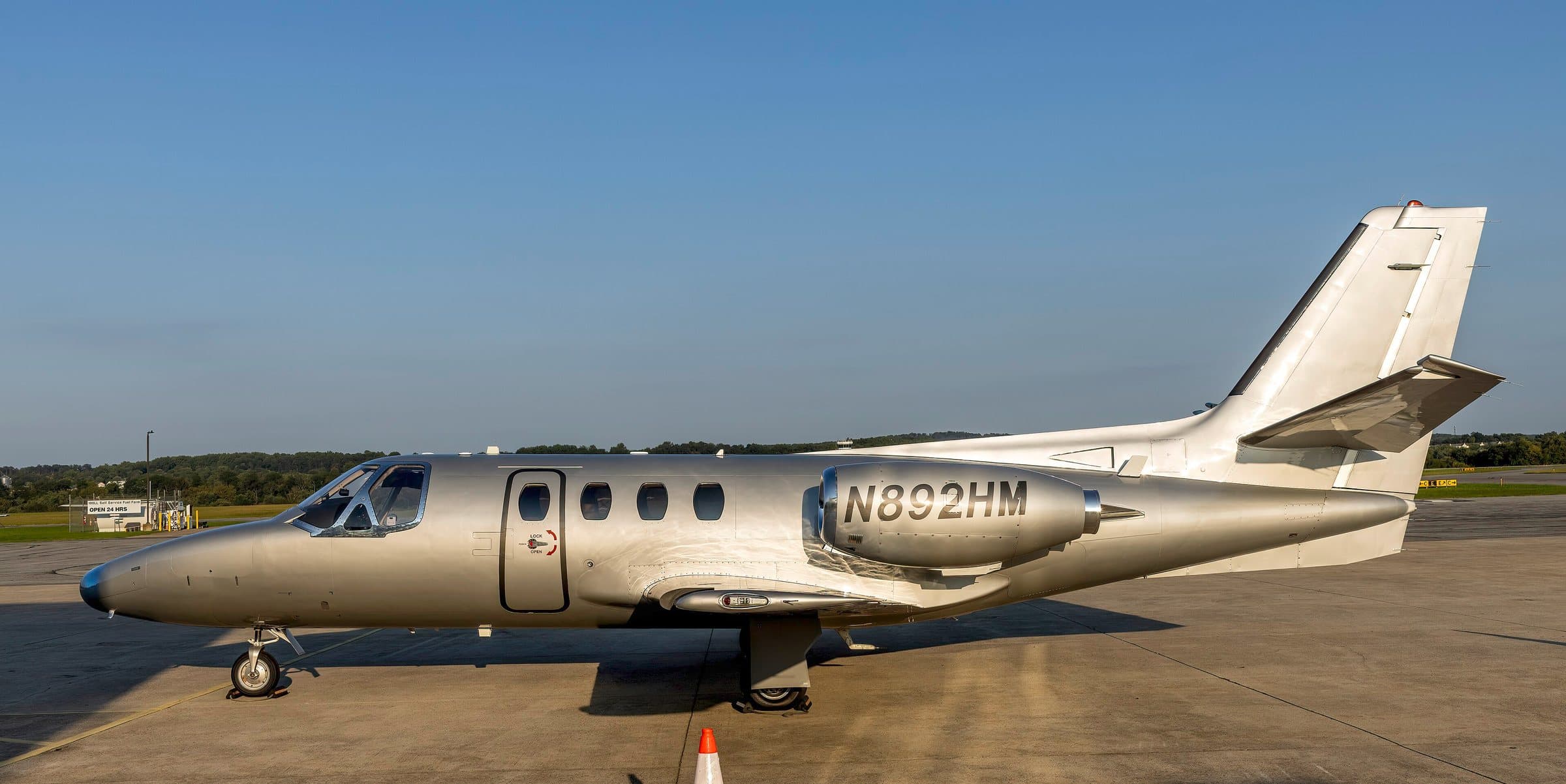A Cessna Citation I, the first of the Citation business jets, in 2024