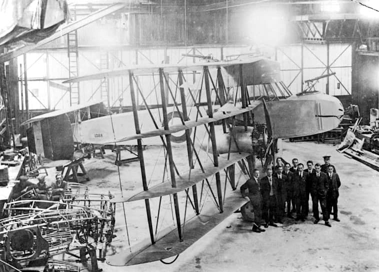 The Supermarine Nighthawk at the Woolston works in 1917