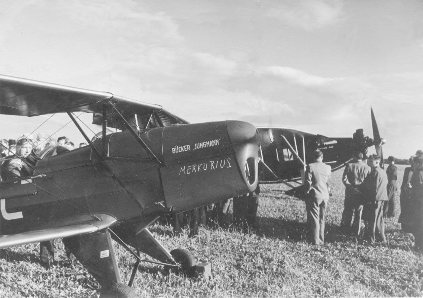 Un Bücker Bü 131 de l'aéroclub de Lituanie, photographié en 1939