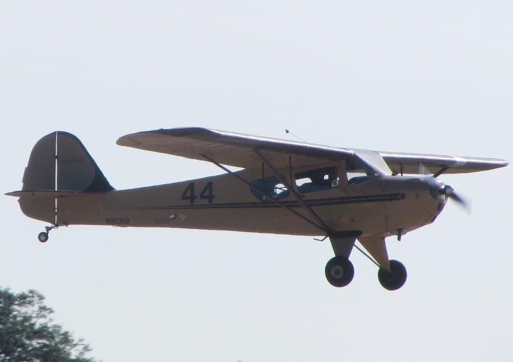 A Taylorcraft BC-12D-85 fitted with the more powerful 85-horsepower Continental engine