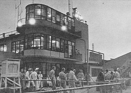 Haneda's control tower around 1953