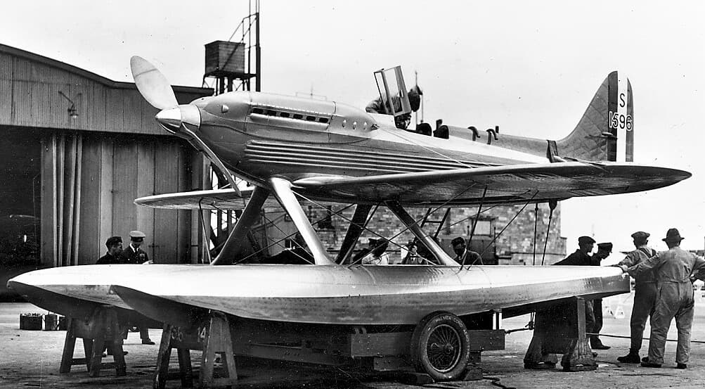The Supermarine S.6B, winner of the Schneider Trophy outright for Britain in 1931